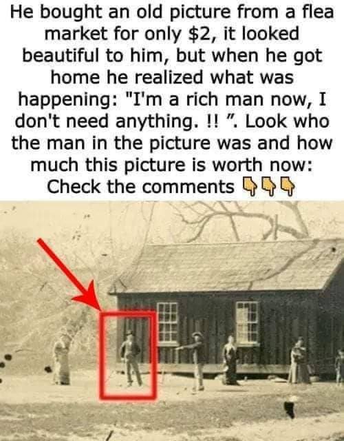 He Bought An Old Picture From A Flea Market For Only $2