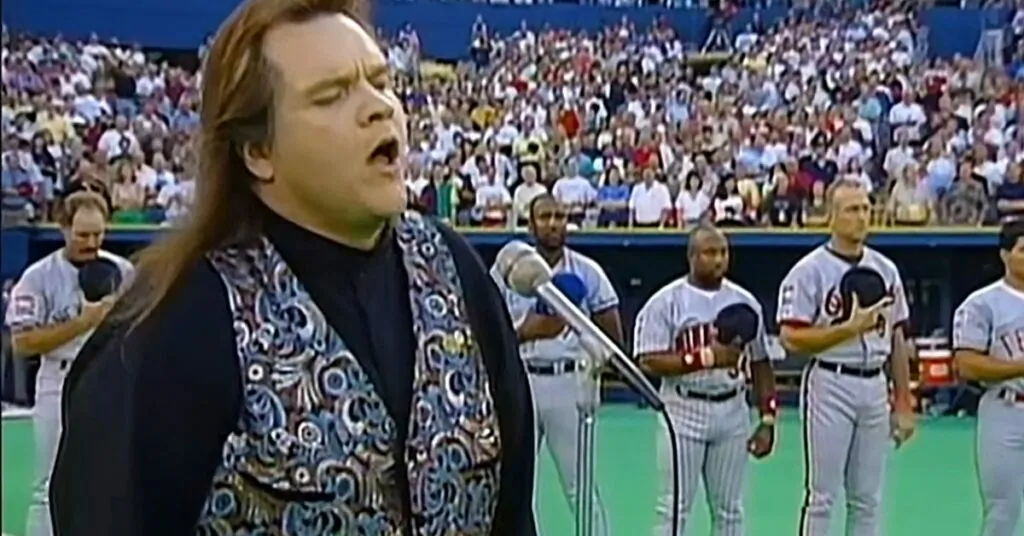Meat Loaf demonstrated how to sing the National Anthem.